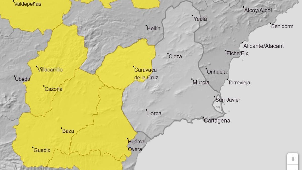 Alerta amarilla por nevadas en la Región el día de Reyes