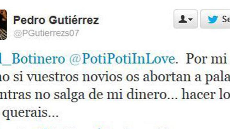 &quot;Por mí como si os abortan a palazos, pero sin mi dinero&quot;