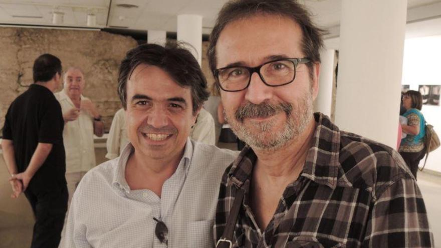 Los comisarios de la muestra, Martí Domínguez y Jesús Císcar.