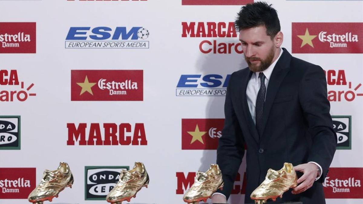 Messi habló con motivó de la entrega de su cuarta Bota de Oro