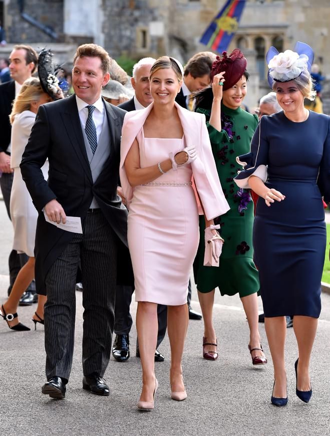 Holly Valance y Nick Candy en la boda de Eugenia de York