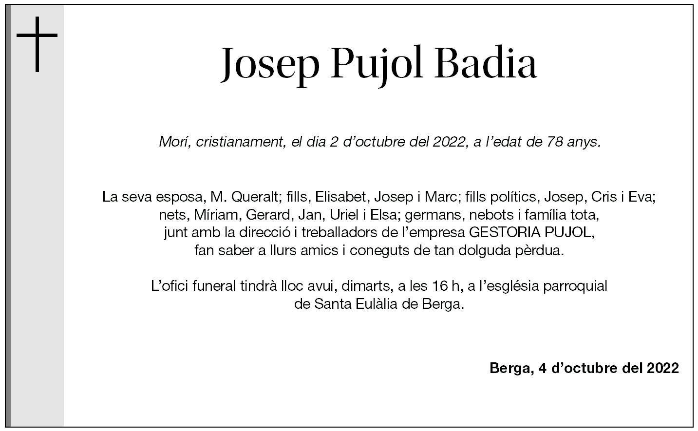 Josep Pujol Badia