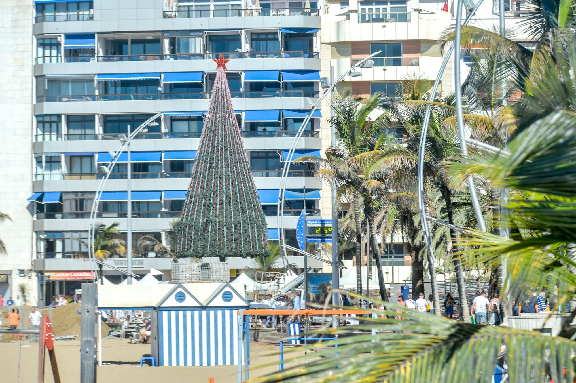 Tiempo en la playa de Las Canteras (1/12/2022)