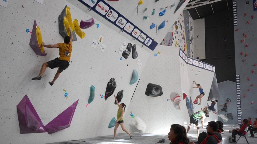 Segunda jornada de la Copa de España de Escalada en Cáceres