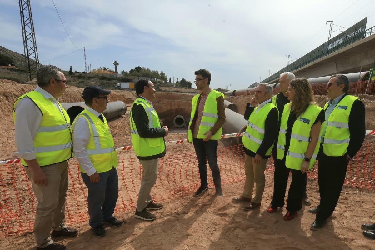 Pérez Llorca visita las obras del postrasvase Júcar-Vinalopó Tramo II
