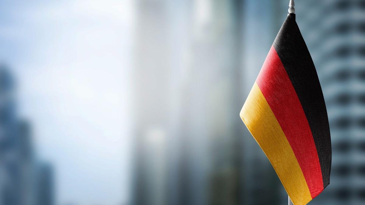 Imagen de archivo de una bandera de Alemania.