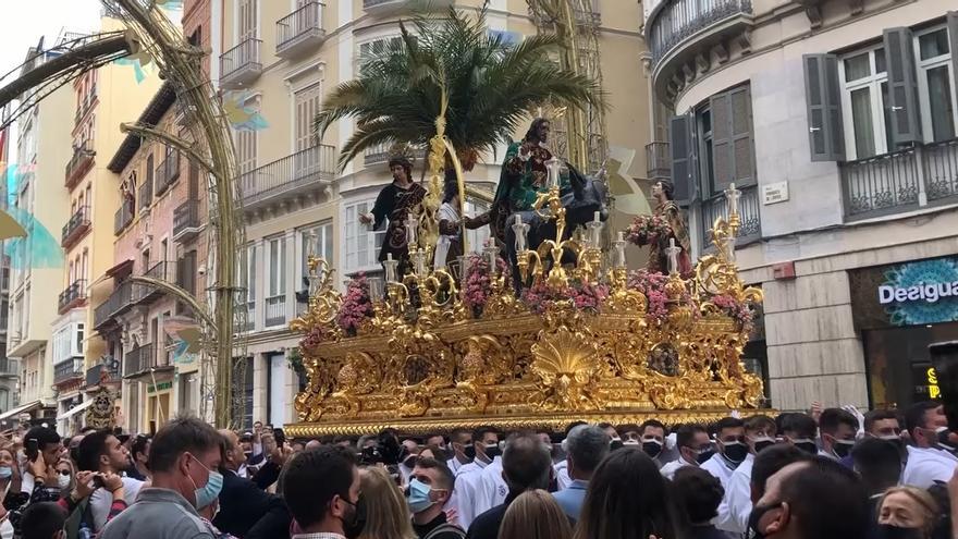 Saeta a la Pollinica en la calle Larios