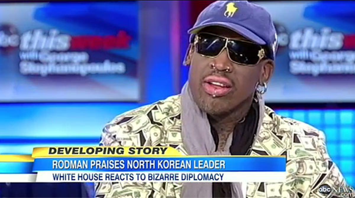 Dennis Rodman defensa Corea del Nord a la cadena ABC.