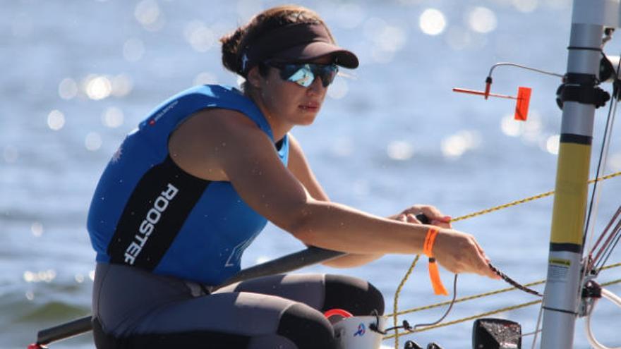 Martina Reino, durante una de las regatas del Campeonato de España en La Manga.