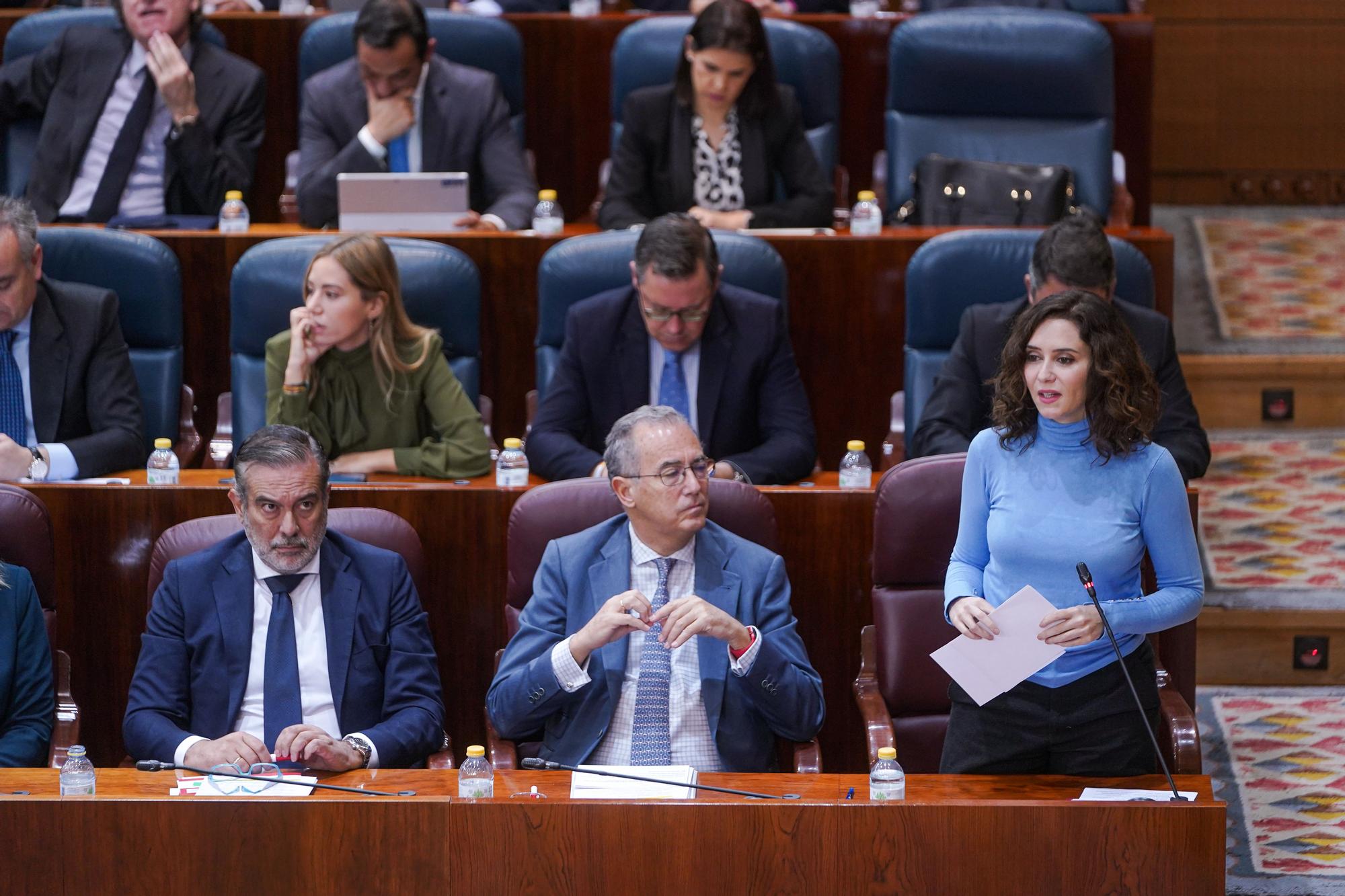 Ayuso en la asamblea de madrid CAM