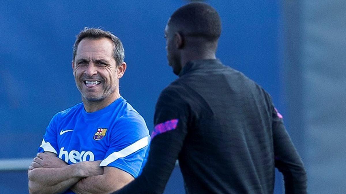 Sergi, con Dembélé