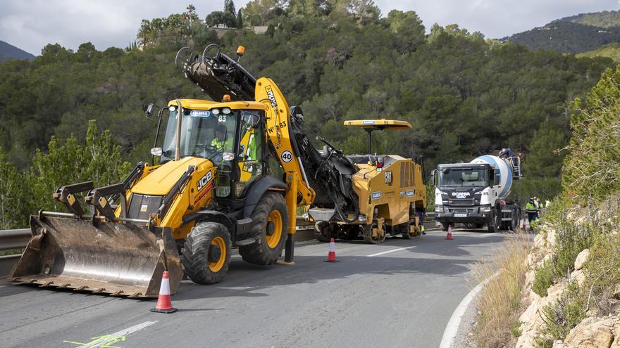 El Consell d’Eivissa inverteix 1,5 milions d’euros en la reparació de diferents punts de la xarxa viària insular