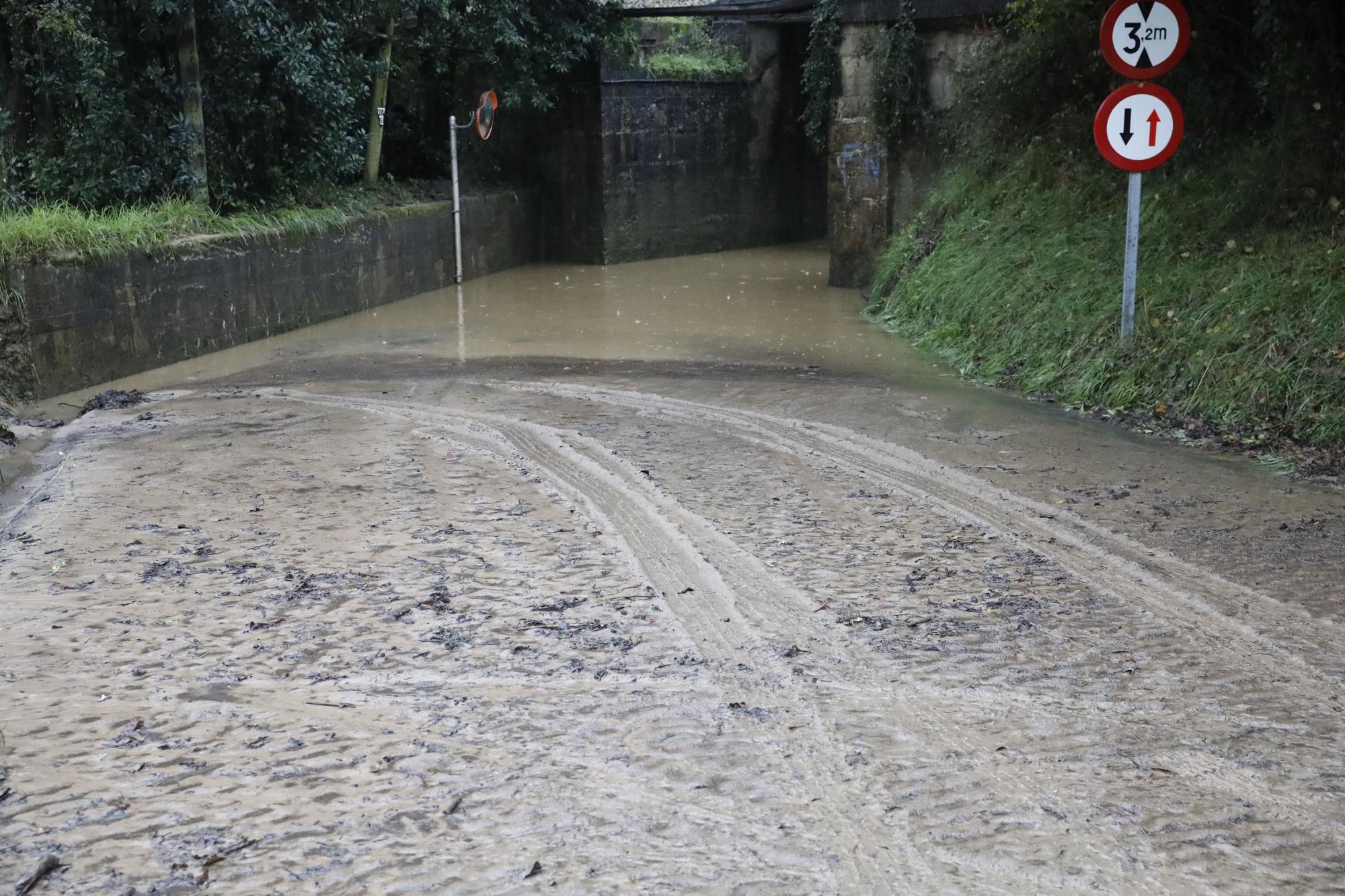 La lluvia anega la zona rural