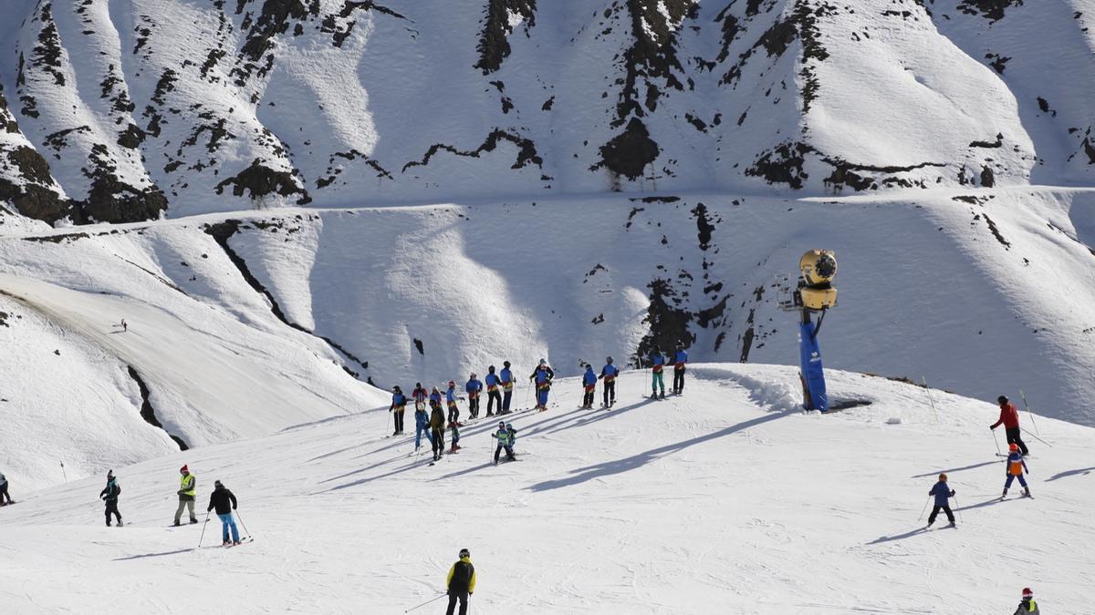 Imagen de archivo de una pista de esquí del Pirineo aragonés