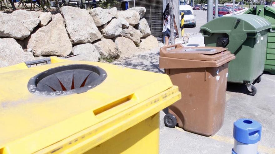 Contenidors de reciclatge a Palafrugell