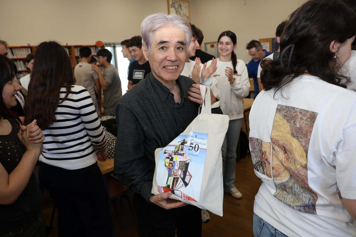Takekazu Asaka, no IES Ramón Cabanillas de Cambados.