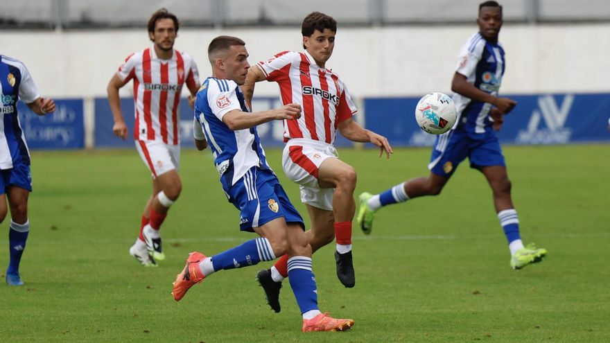 Así se vivió (en imágenes) el partido entre el Sporting y la Ponferradina en el Suárez Puerta de Avilés