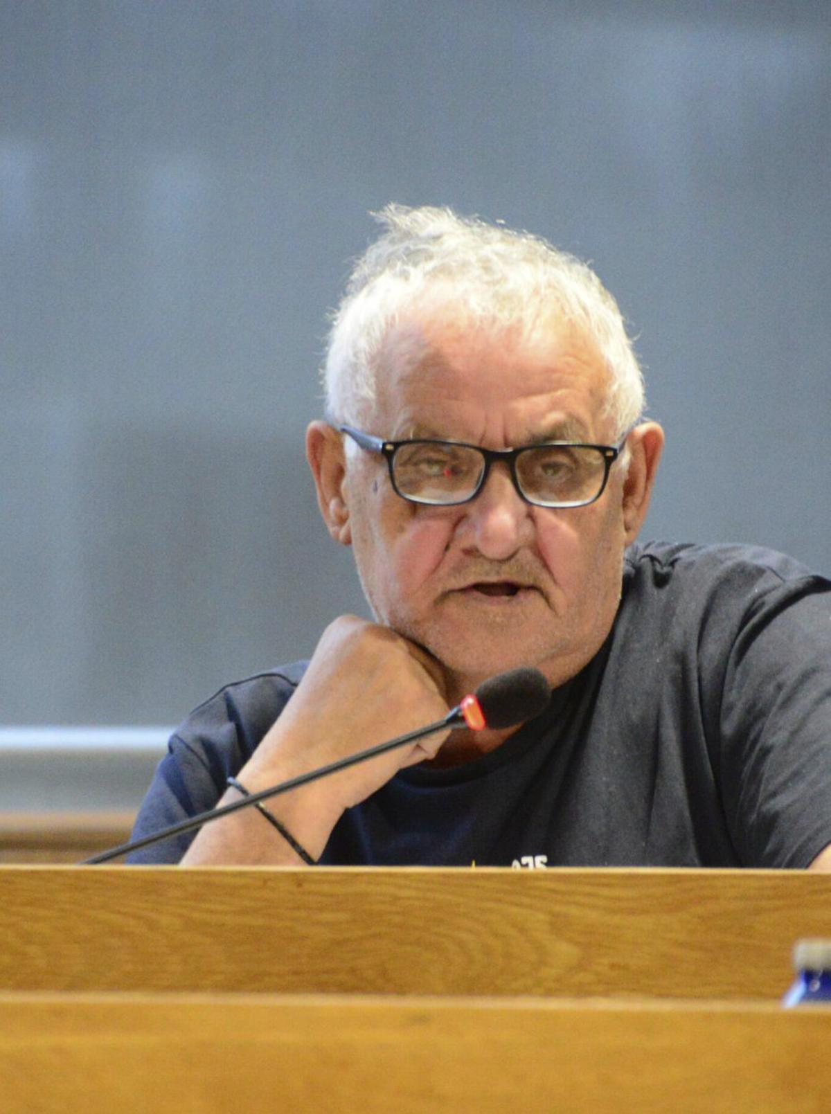 Eugenio González, en el pleno del lunes.