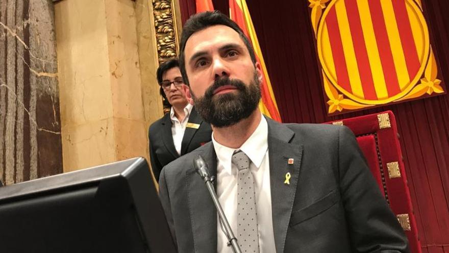 El presidente del Parlament, Roger Torrent.