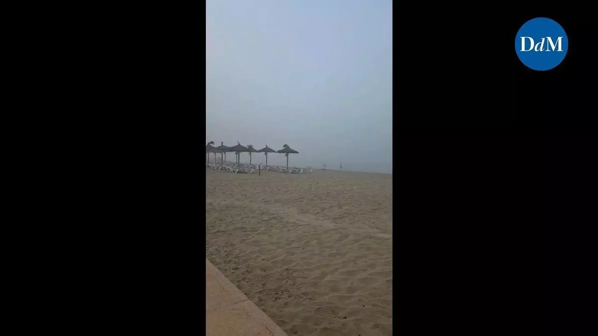 La niebla cubre la bahía de Palma y provoca retrasos en Son Sant Joan