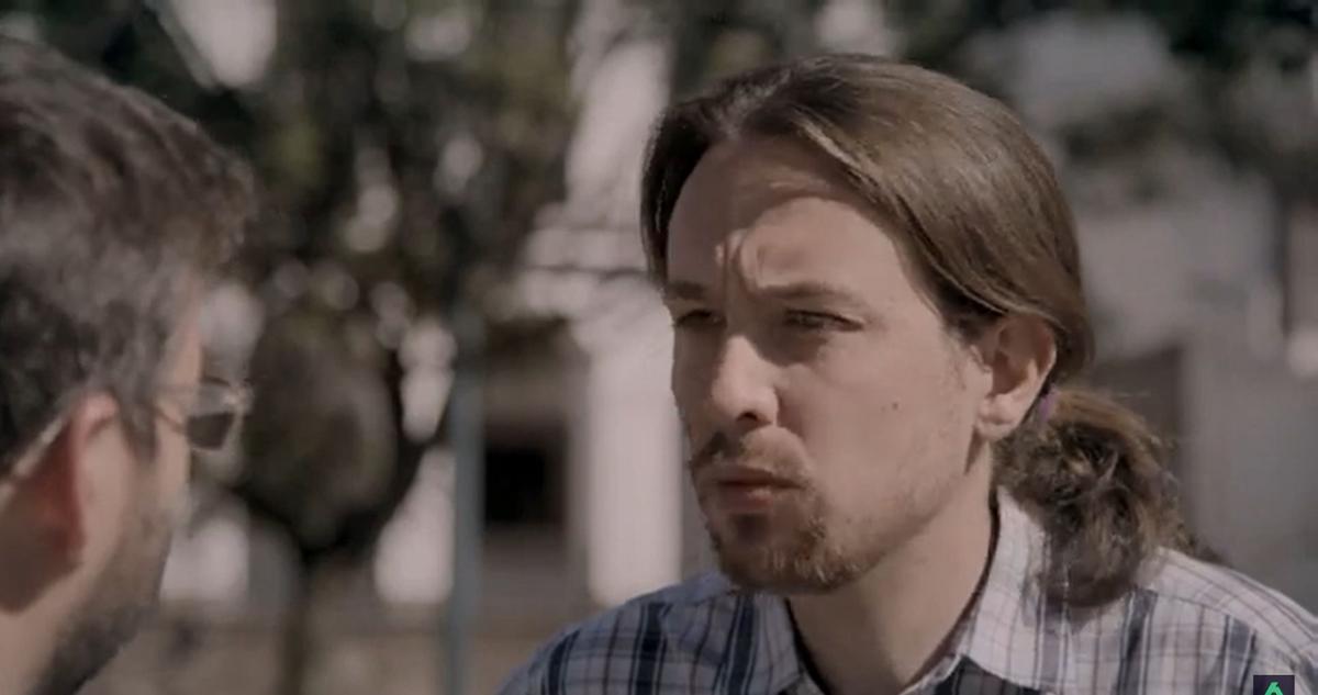Pablo Iglesias en la entrevista de 2014 donde defendía el incremento del gasto militar en caso de ser necesario.