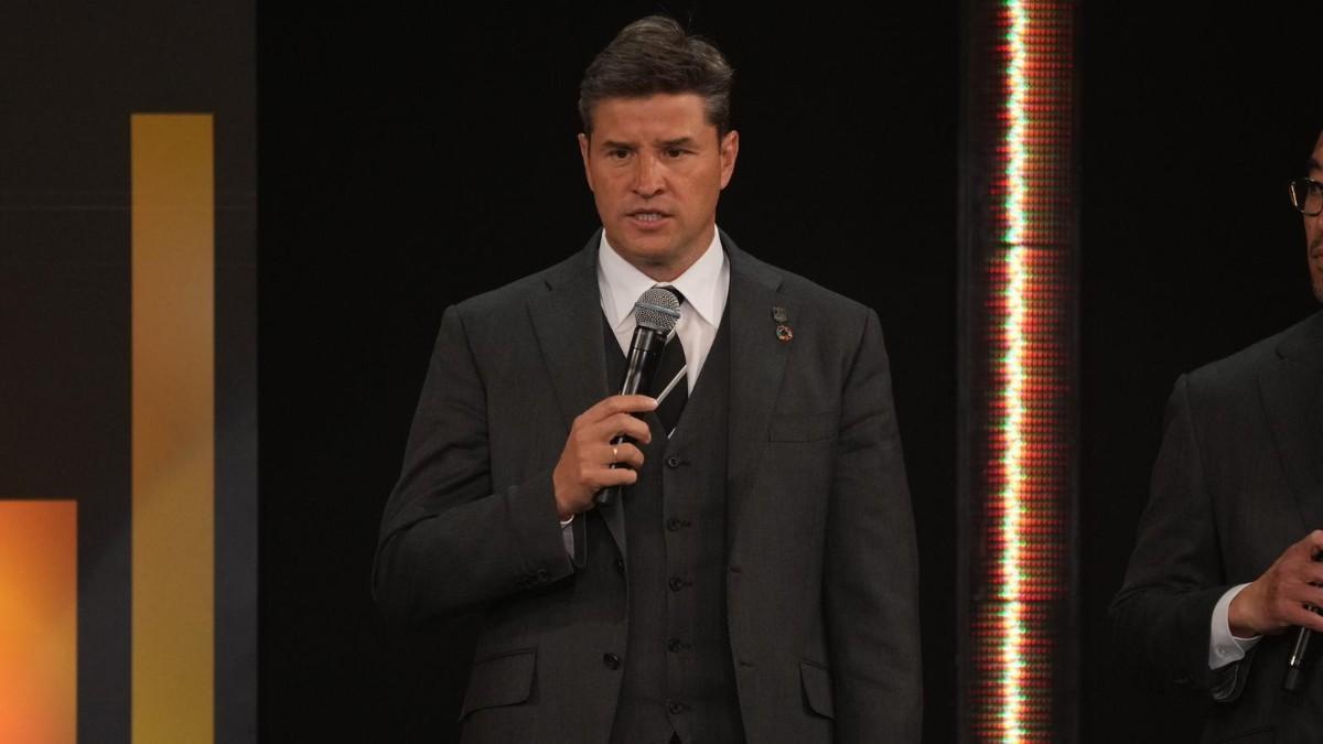 Ricardo Rodríguez, en la gala que le nombra mejor entrenador de la J-1