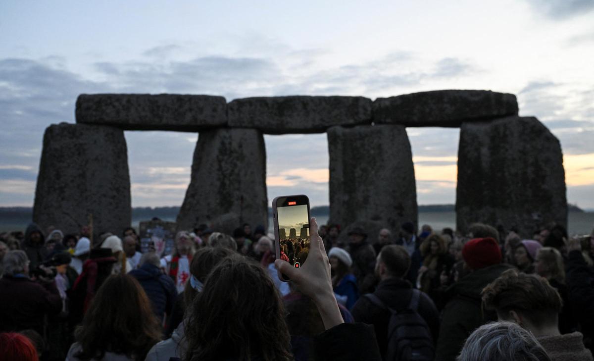 Celebración del equinoccio de primavera en Stonehenge