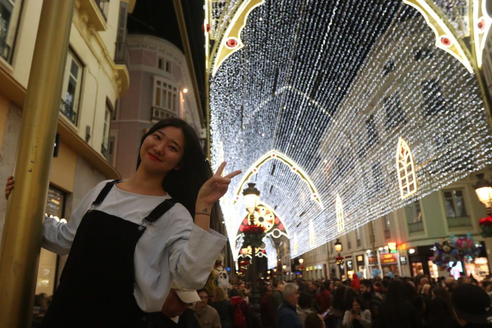 El encendido de las luces de Navidad de la calle Larios de 2018