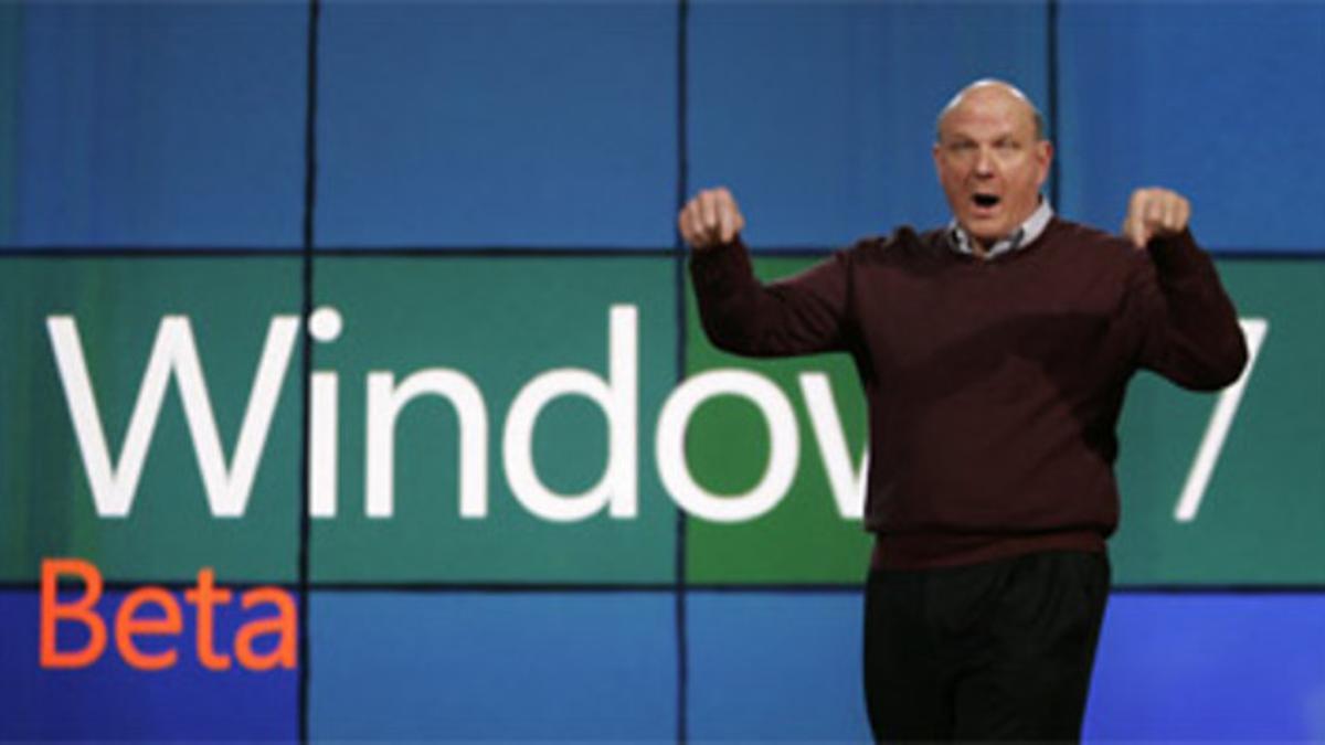 Steve Ballmer, en la presentación de Windows 7.