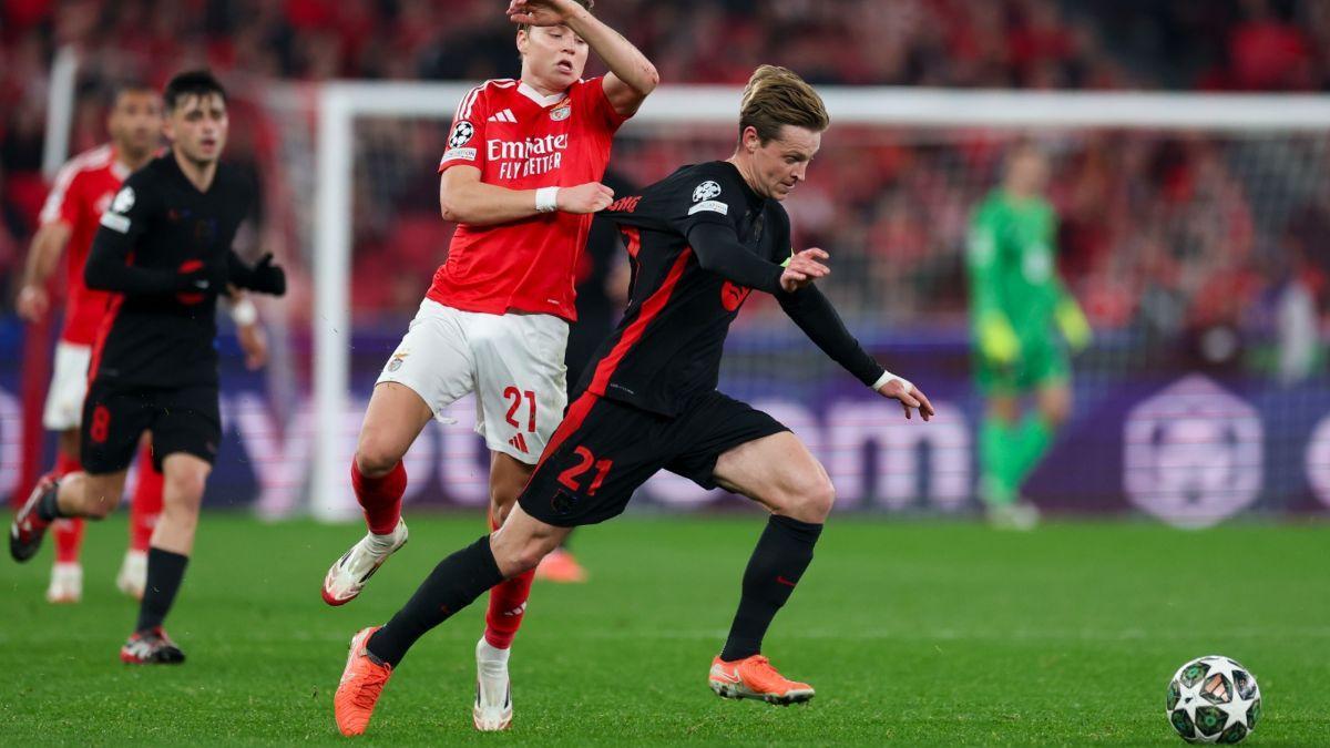 Frenkie de Jong, en el partido ante el Benfica