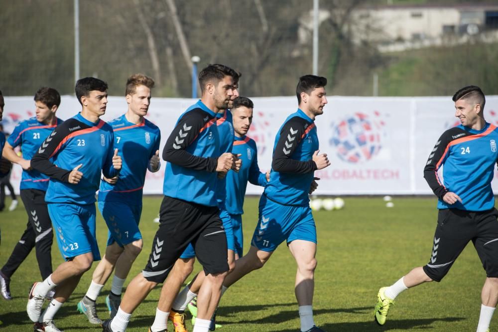 Generelo dirige su primer entrenamiento del Real Oviedo