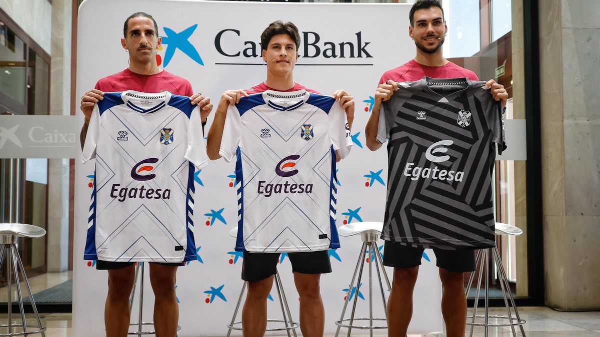 Marc Mateu, Juanjo Sánchez y Dani Martín, ayer en CaixaBank