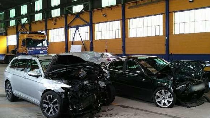 Dos heridos en un accidente en el Corredor del Aller cerca de Corigos