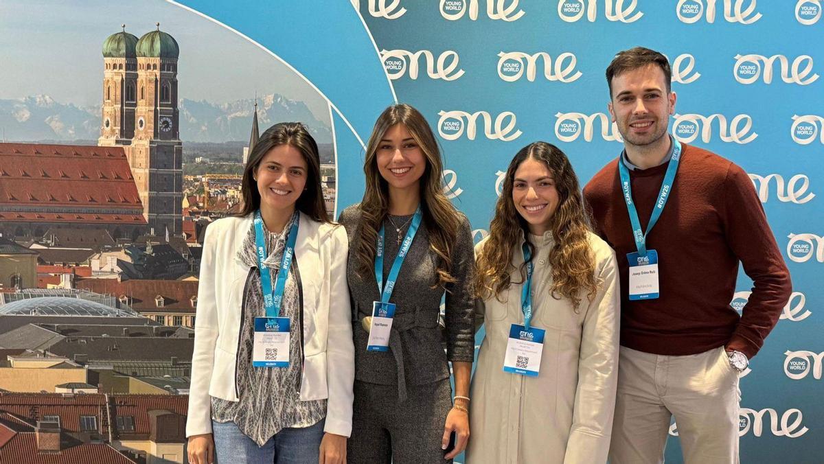 Los 4 representantes del equipo de Novartis España que han acudido a la gran cita internacional celebrada en Alemania.