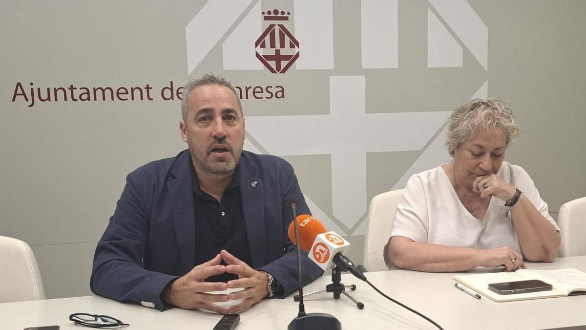 Ramon Bacardit i Lluïsa Tulleuda a la roda de premsa