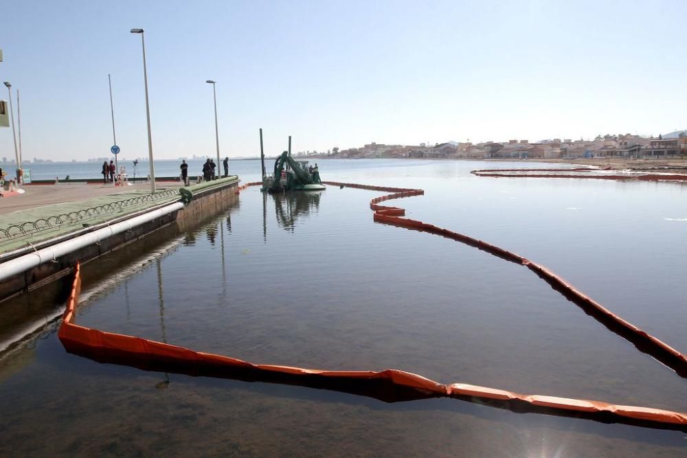 Así trabaja la brigada de limpieza en el Mar Menor