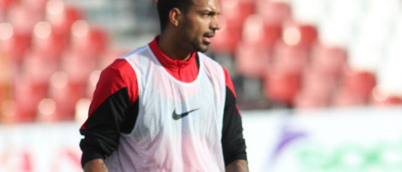 Michel Macedo, durante un entrenamiento de esta temporada.