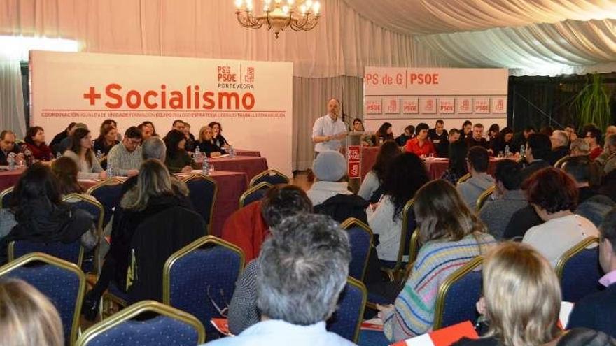 Imagen del primer comité provincial del PSOE tras su renovación.