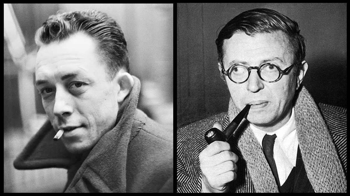Sartre (izquierda) y Camus.