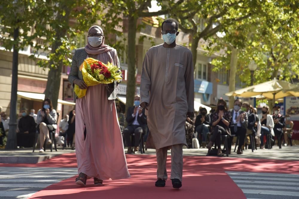 L'acte de la Diada 2020 a Manresa, en fotos