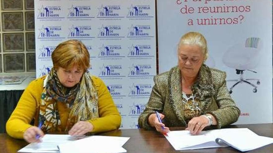 Firma del convenio entre ambas entidades. // S.A.