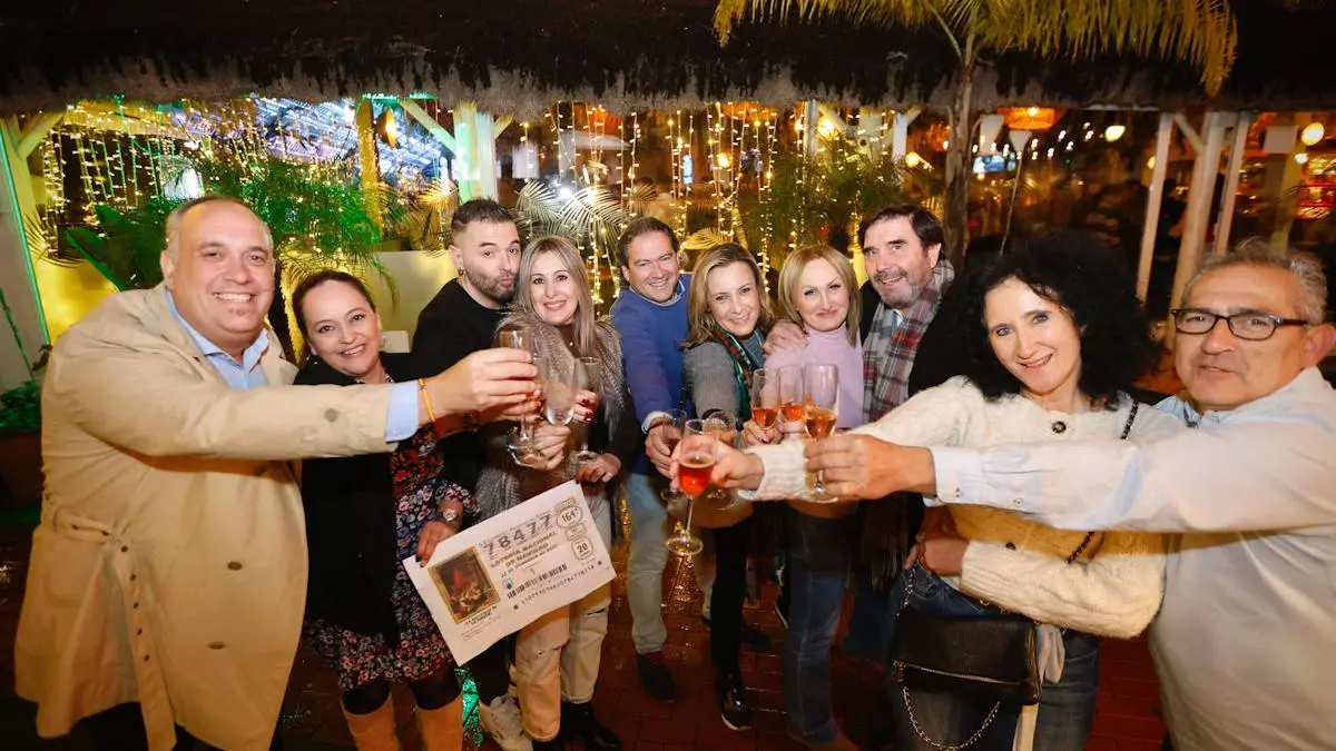 Un grupo de amigos trae a Córdoba 200.000 euros del cuarto premio vendido en Cazorla: «Hemos llorado de la emoción»