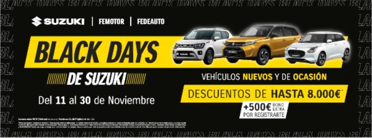 Suzuki Femotor lanza los “Suzuki Black Days”
