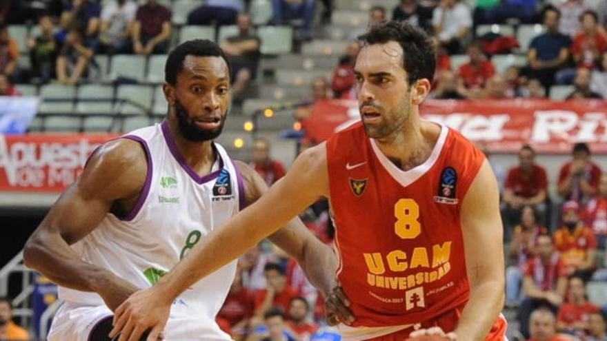 Benite, en uno de los UCAM Murcia-Unicaja de la pasada temporada