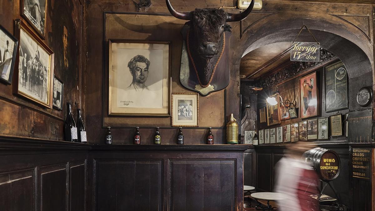 Interior de la Taberna Antonio Sánchez.