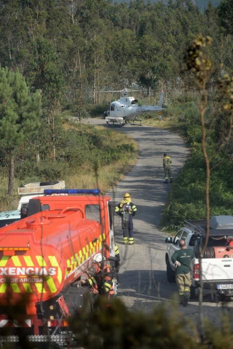 Incendios forestales en Vilagarcía y Catoira