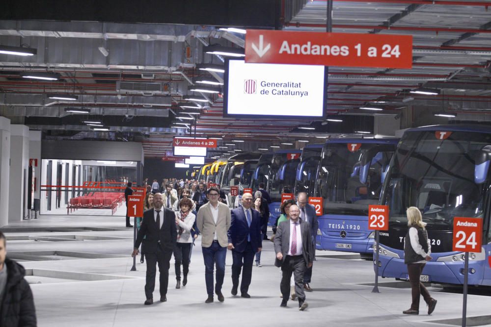 Inauguració de la nova estació d'autobusos de Girona