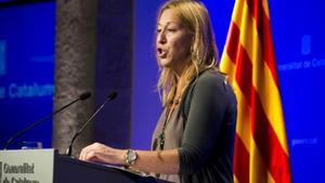 La ’consellera’ de Presidencia y portavoz del Govern, Neus Munté.