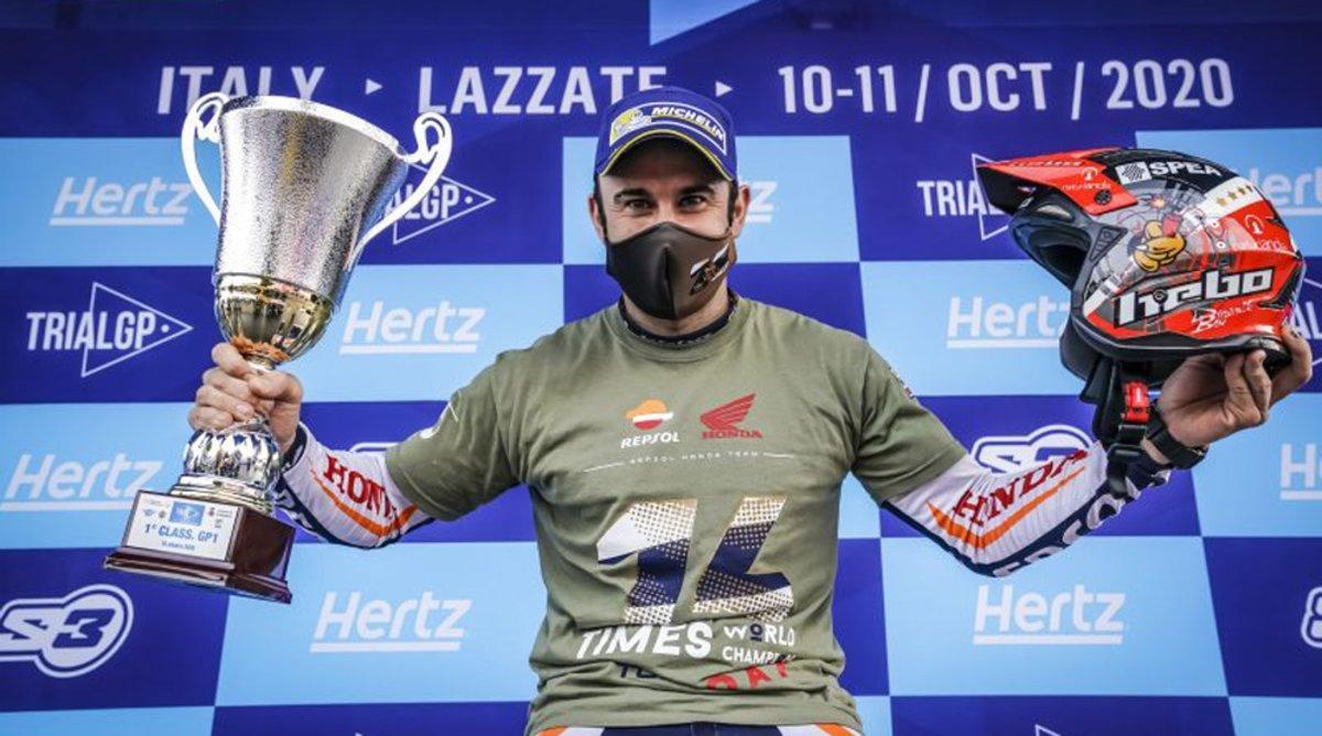 Toni Bou celebrando un nuevo éxito