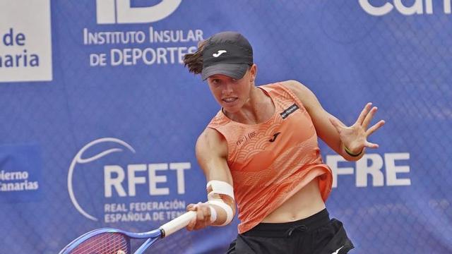 Kaitlin Quevedo, ganadora de la pasada edición, en uno de los partidos. | LP / DLP